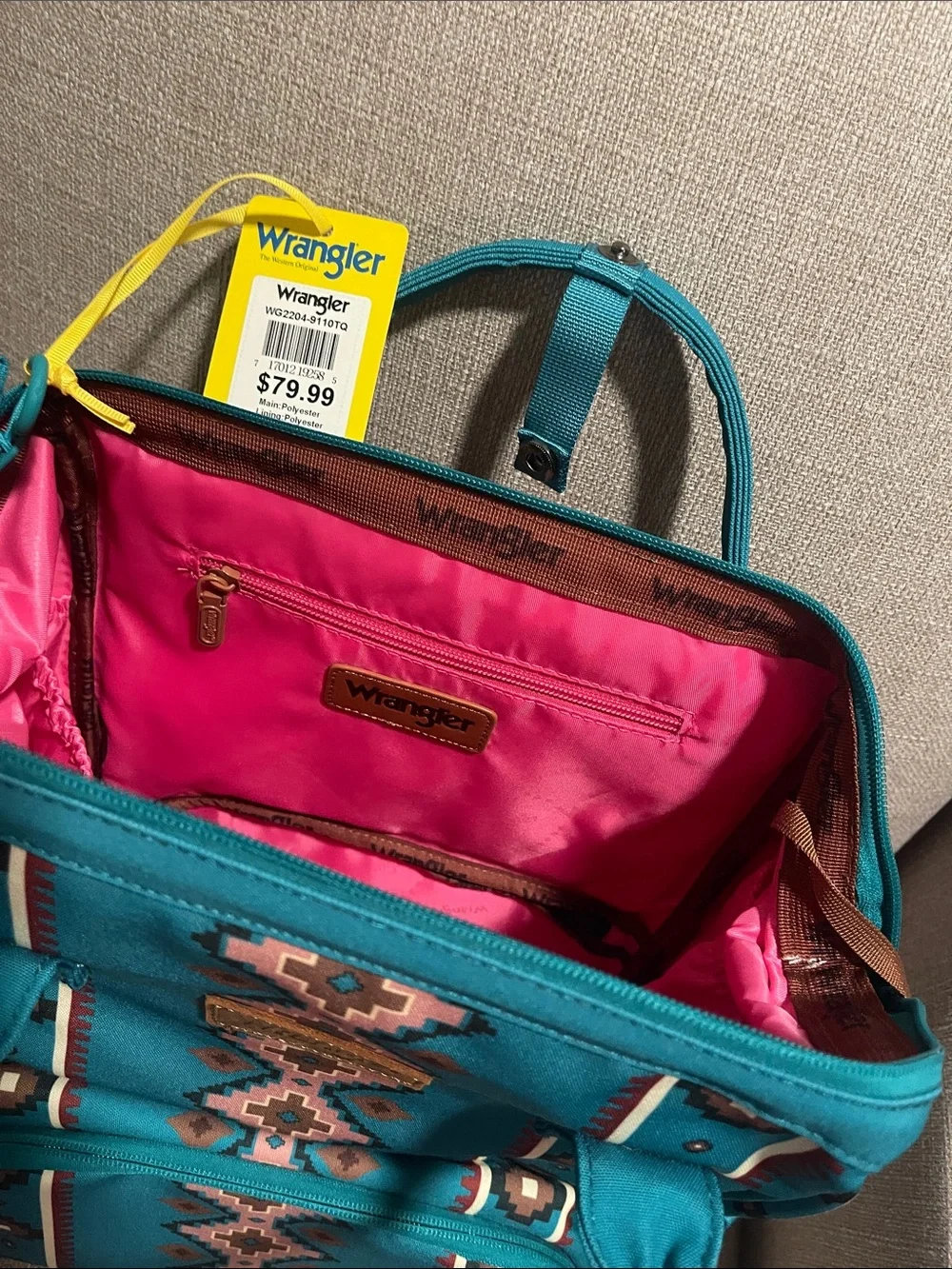 Wrangler Teal Aztec Pattern Women’s Backpack